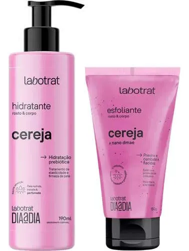 Kit Labotrat Hidratante 190ml + Esfoliante 150g Cereja