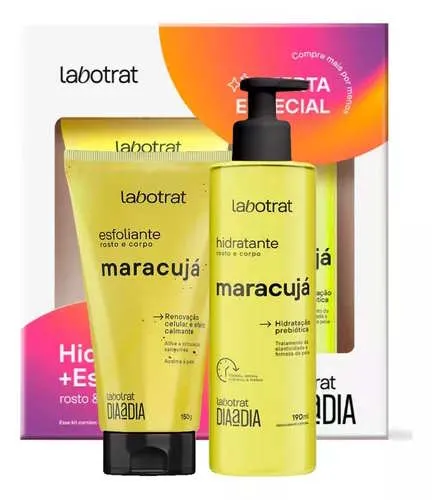 Kit Labotrat Hidratante 190ml + Esfoliante 150g Maracuja