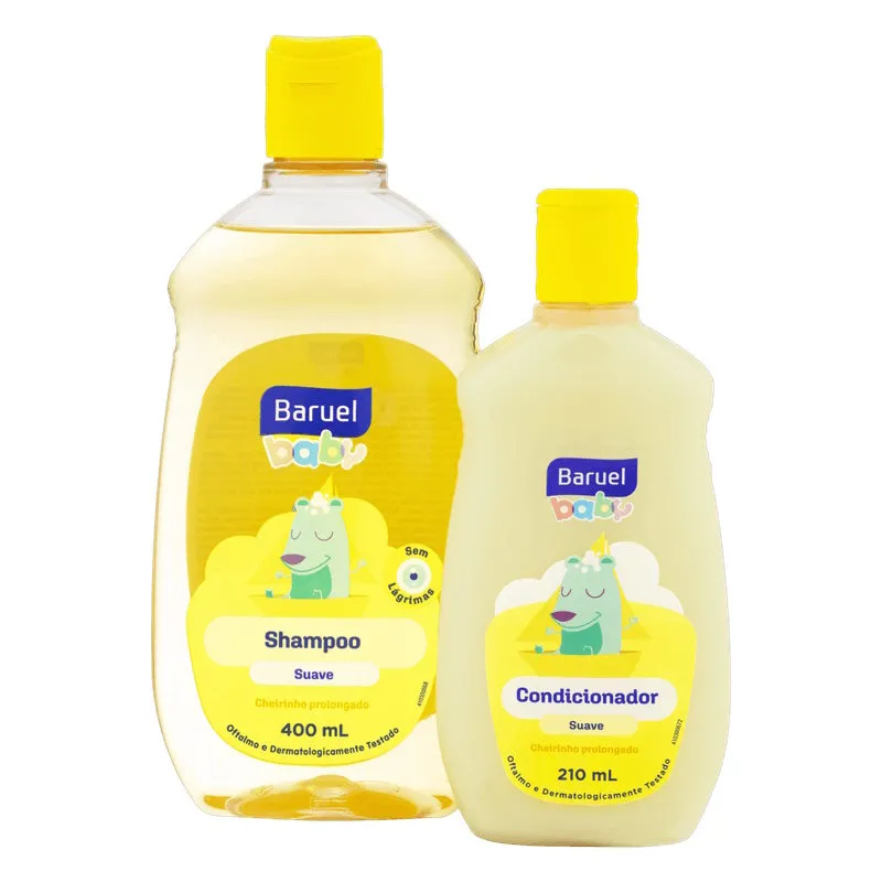 Kit Shampoo 400Ml + Condicionador Baruel 210Ml