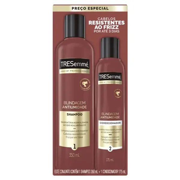 Kit Shampoo e Condicionador Tresemmé  Blindagem Antifrizz