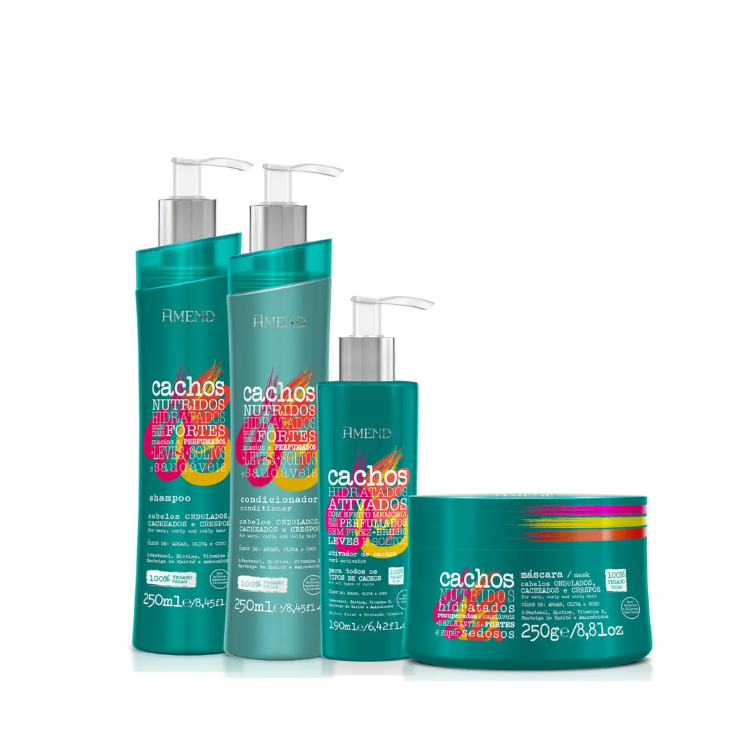 Amend Cachos Sh + Cond + Masc + Ativador de Cachos