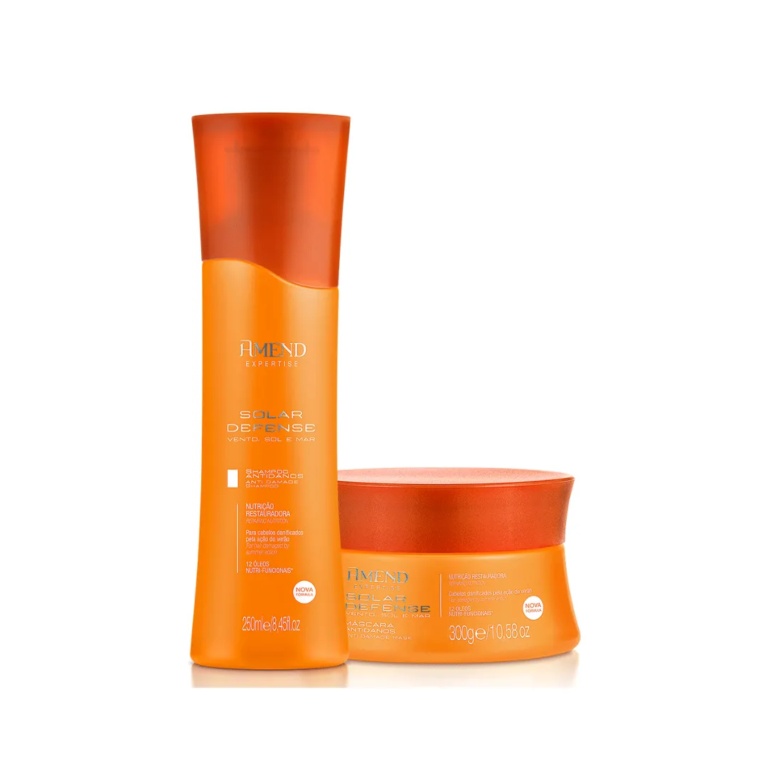 Amend Expertise Solar Defense Sh 250ml + Masc 300ml | By Linda