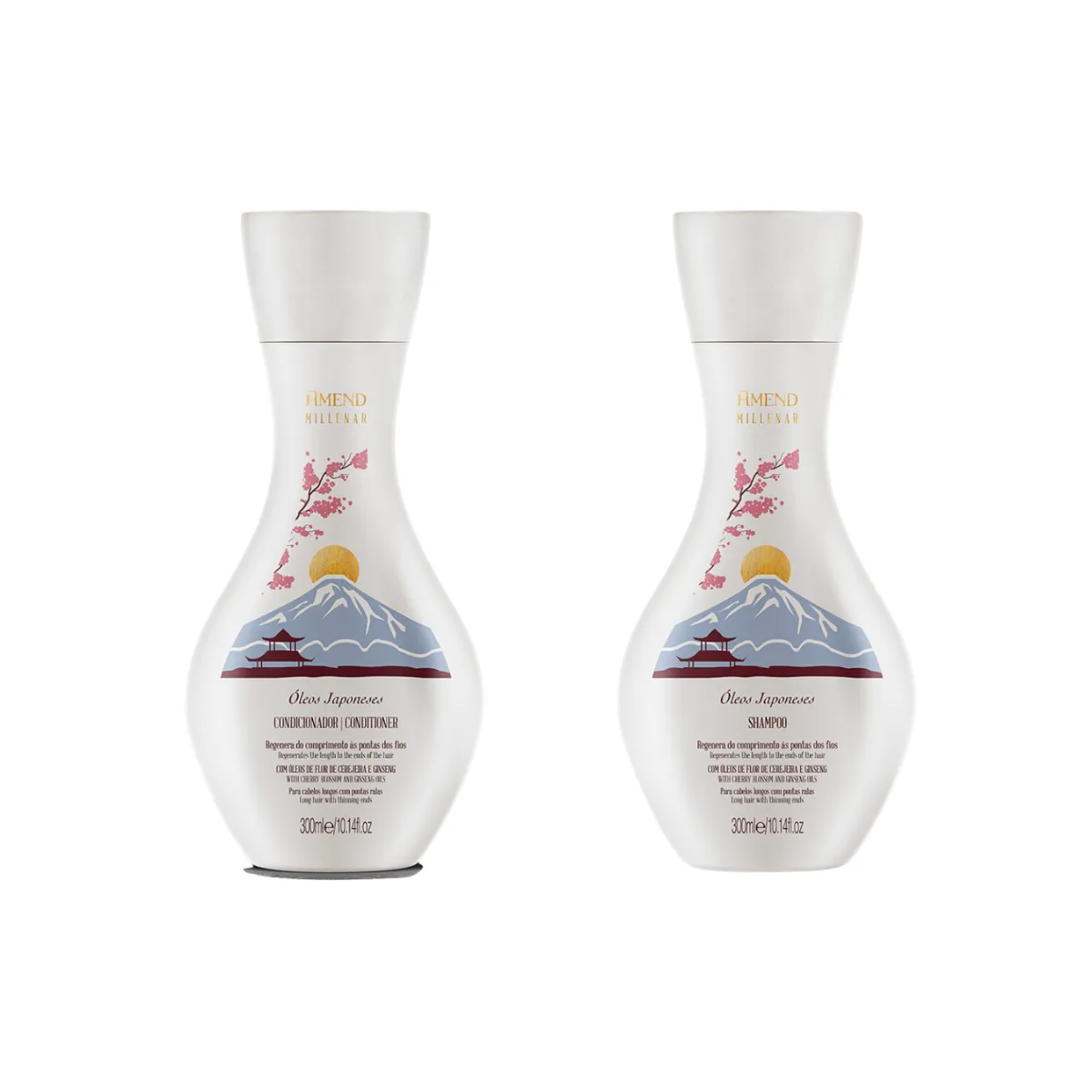 Amend Millenar Óleos Japoneses Sh 300ml + Cond 300ml | By Linda