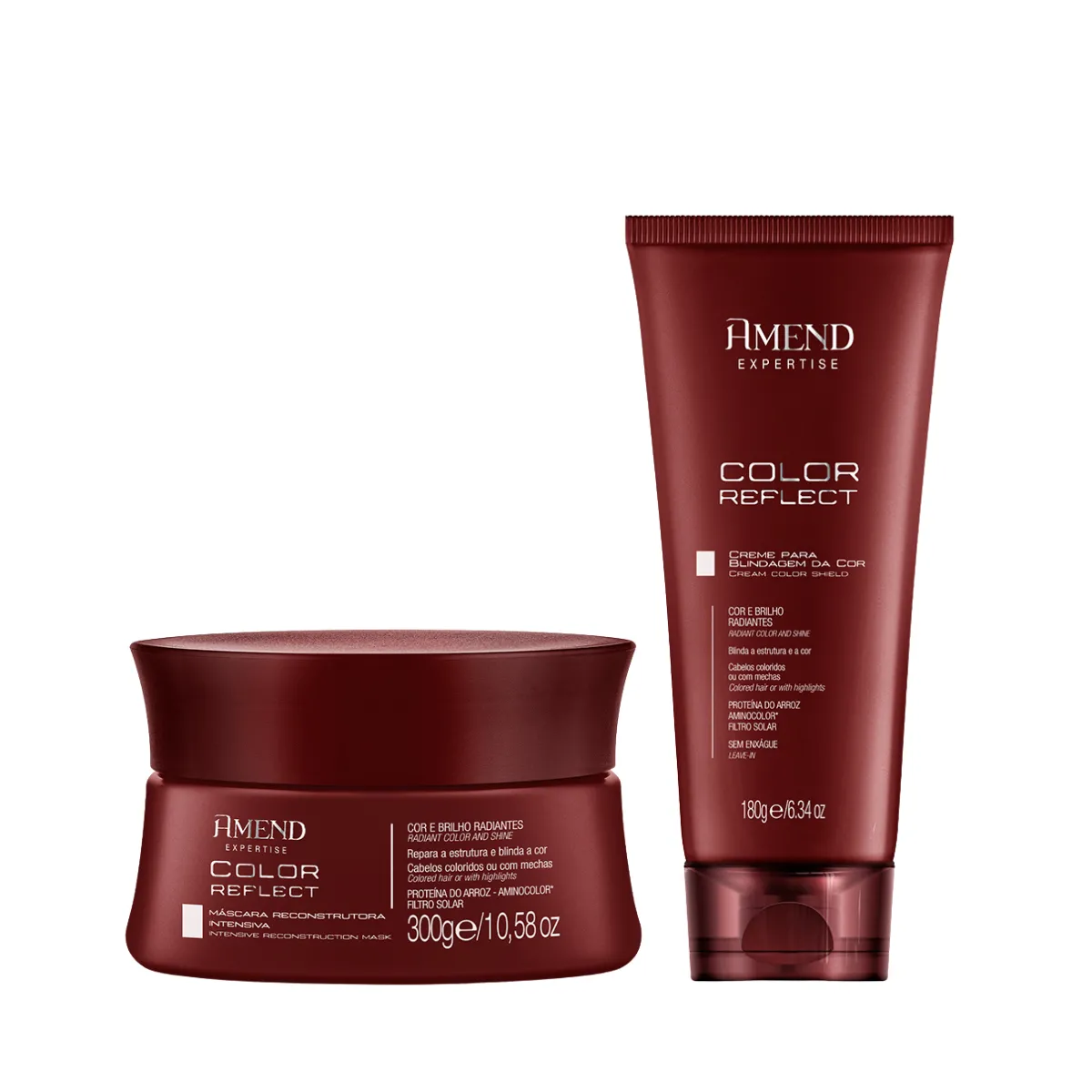 Amend Expertise Color Reflect Masc 300ml + Leave-in 180ml | By Linda