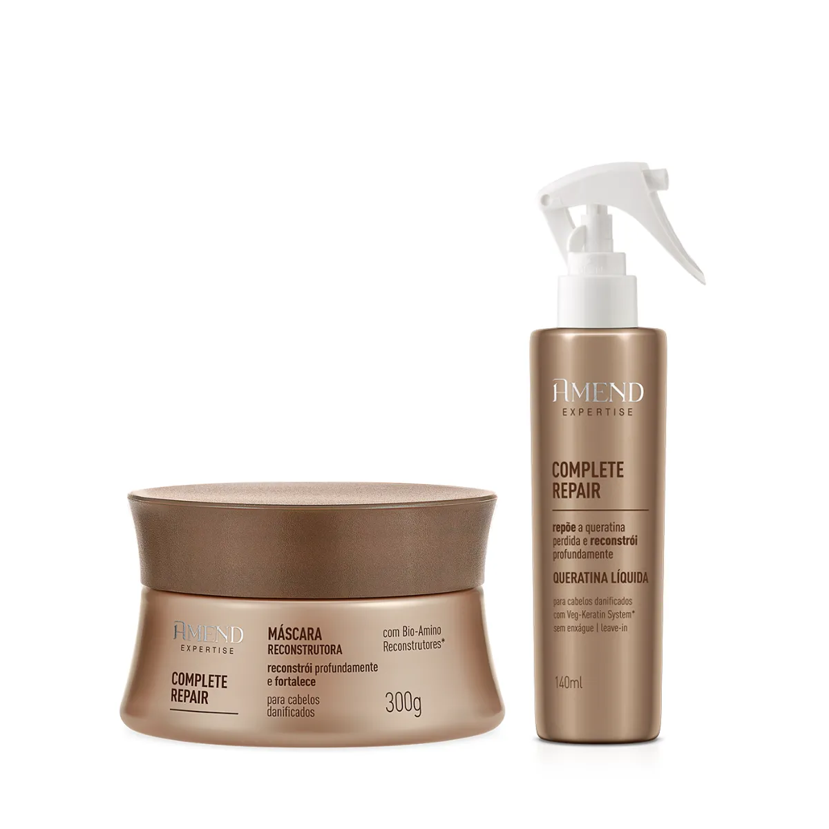 Amend Expertise Complete Repair Masc 300ml + Queratina Líquida 150ml | By Linda