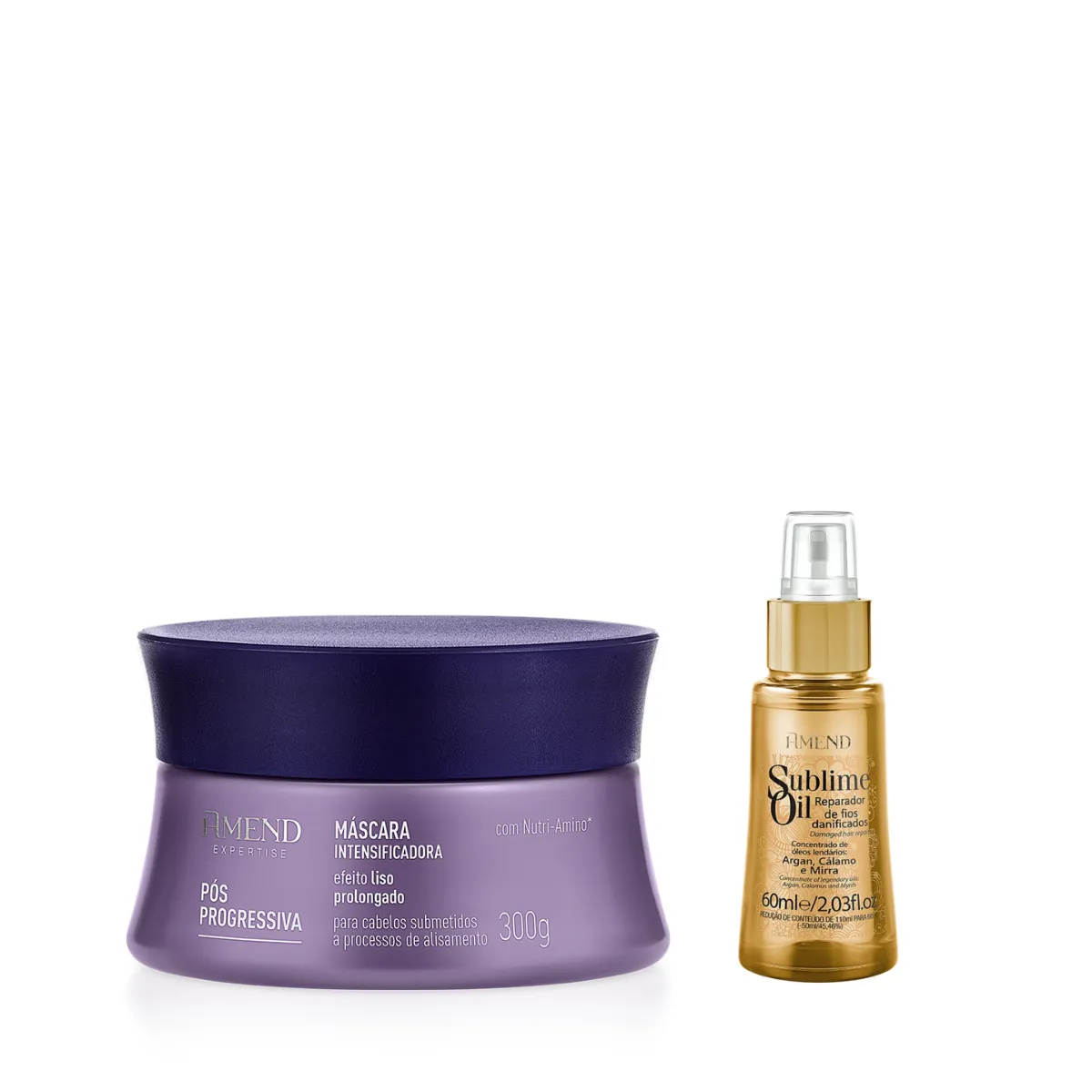 Amend Expertise Pós Progressiva Masc 300ml + Sublime Oil 60ml | By Linda