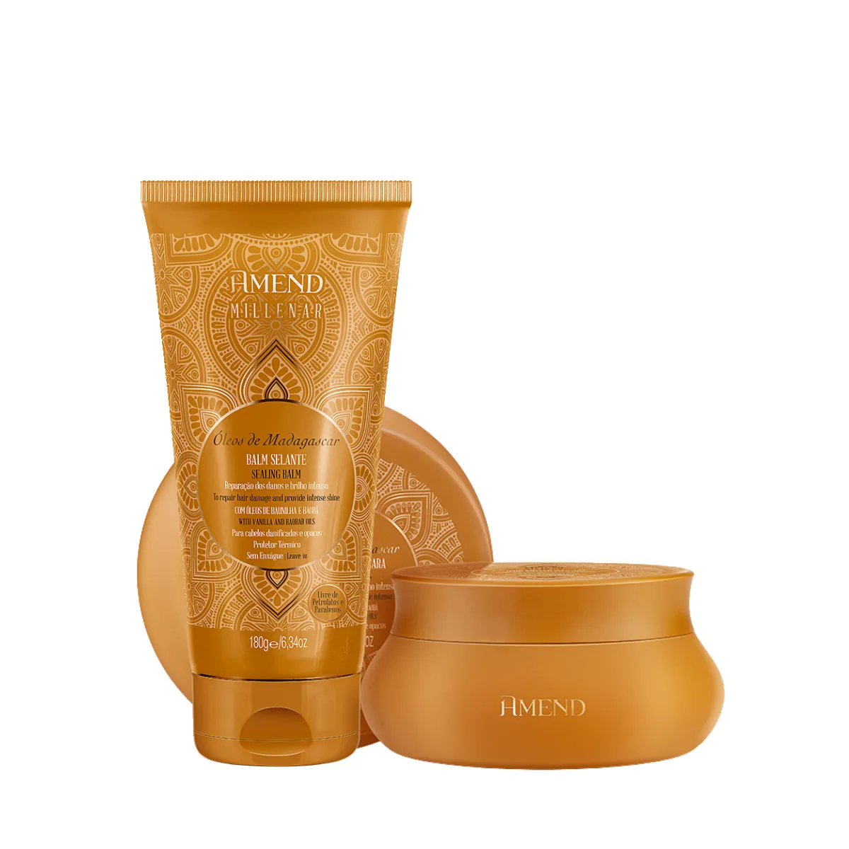 Amend Millenar Óleos de Madagascar Masc 300ml + Balm Selante 180ml | By Linda