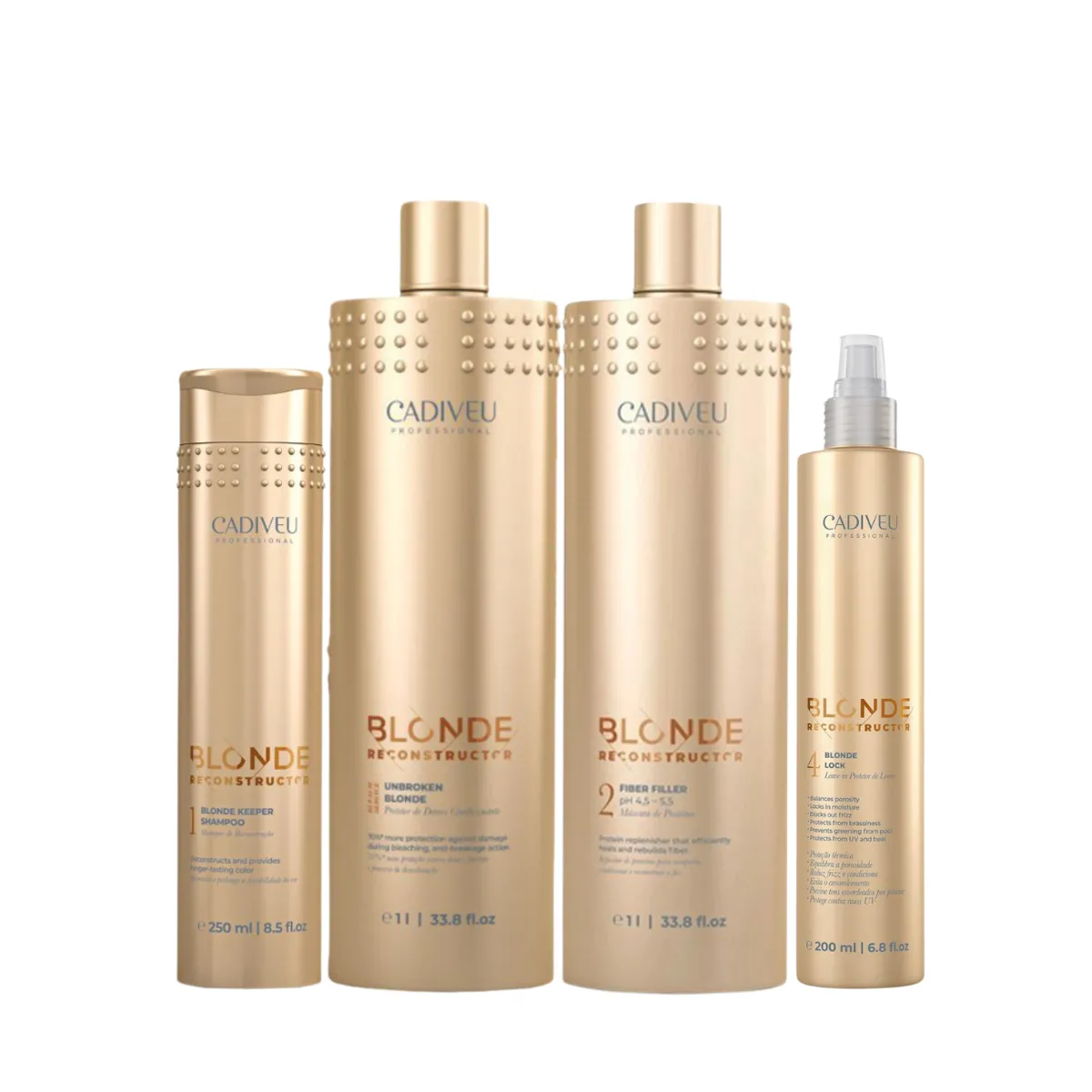 Cadiveu Blonde Reconstructor Trio Proteína + Leave-in