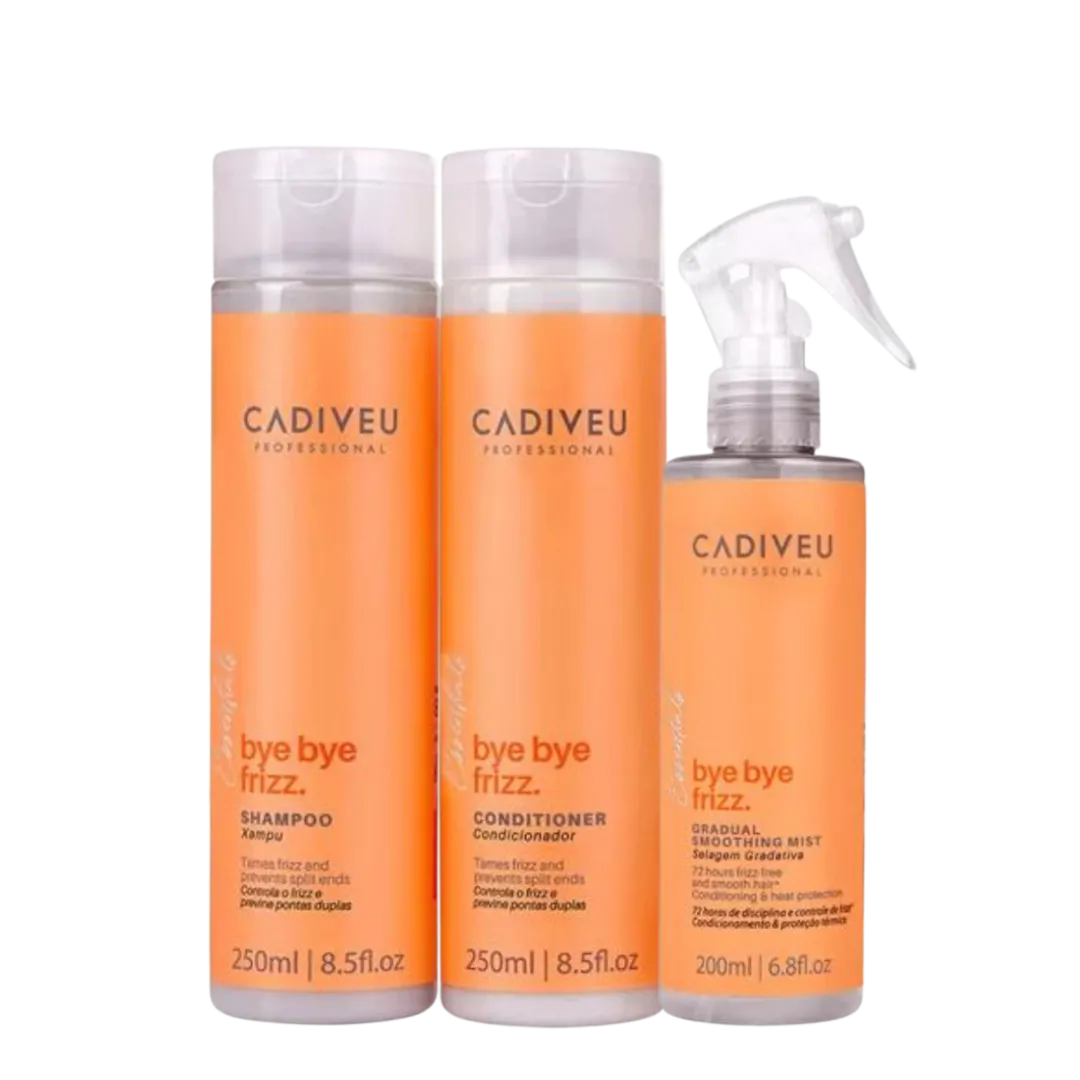 Cadiveu Bye Bye Frizz Sh + Cond + Leave-in Selagem Gradativa