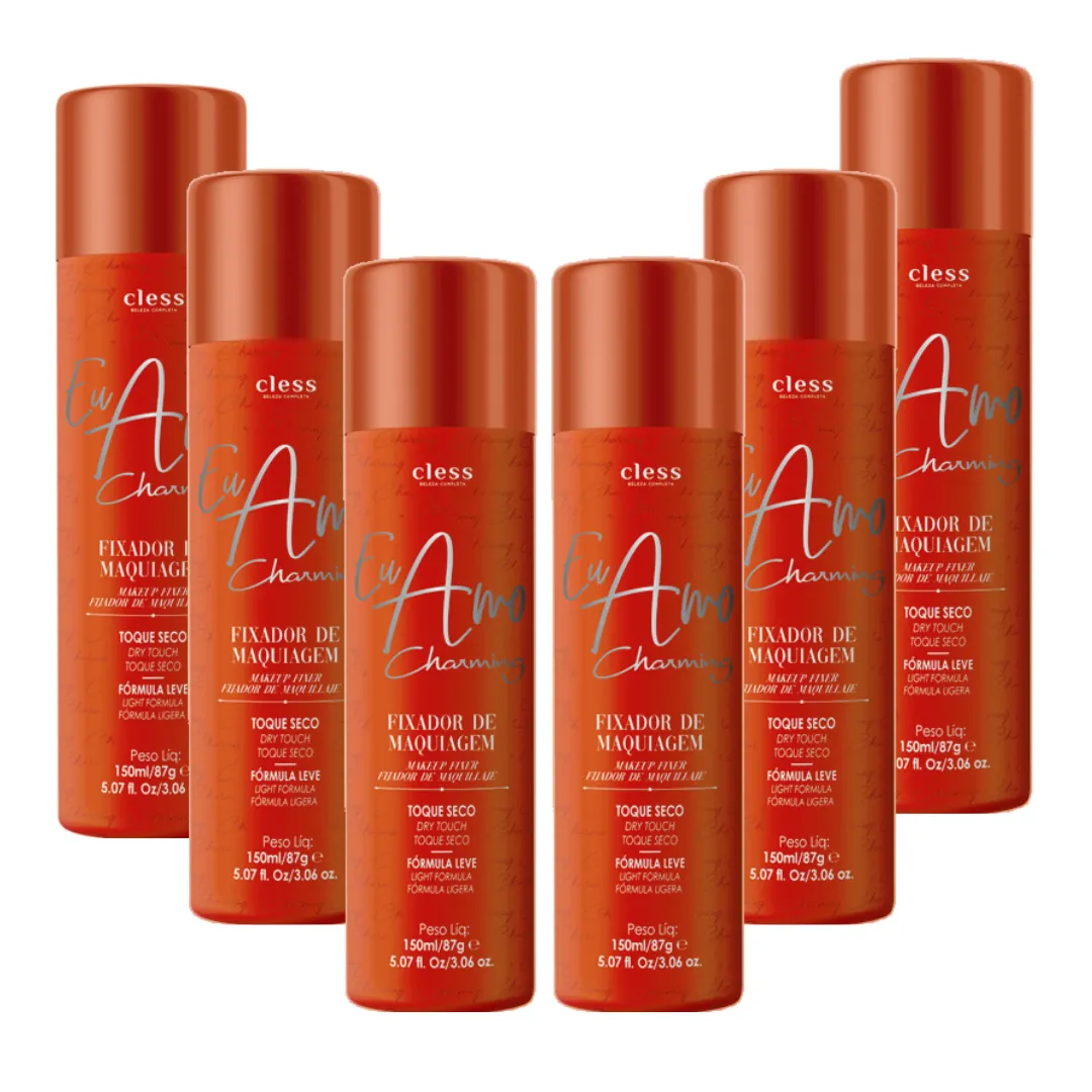 Cless Charming Eu Amo Fixador de Maquiagem 150ml - 06 Unidades