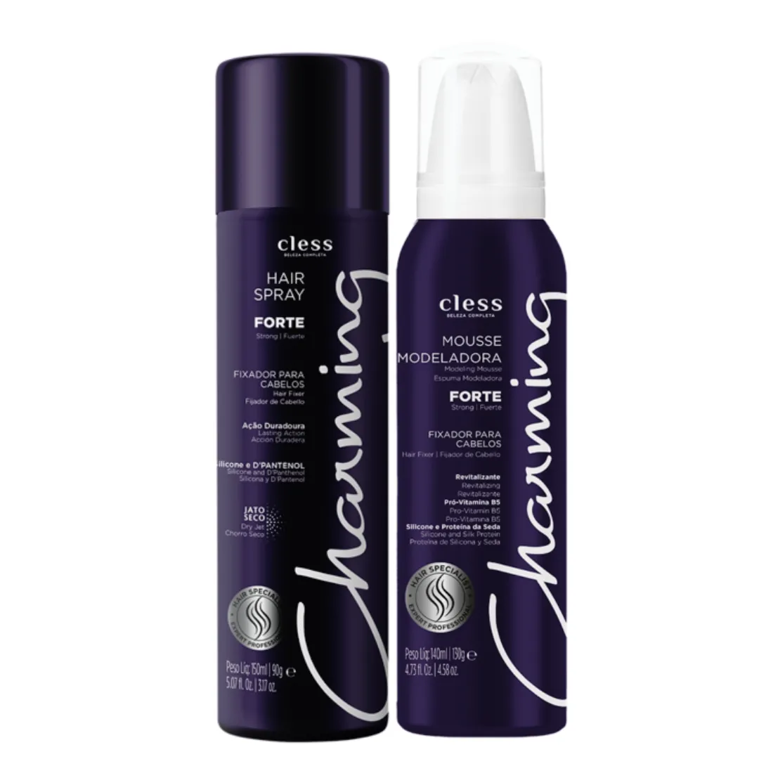 Cless Charming Forte Hair Spray 150ml + Mousse Modelador