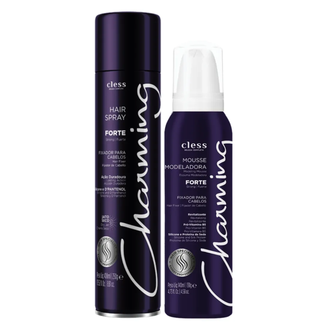 Cless Charming Forte Hair Spray 400ml + Mousse Modelador