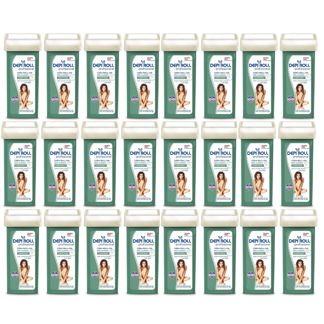 Depi Roll Roll-on Cera Corporal Verde 100g - 24 Unidades