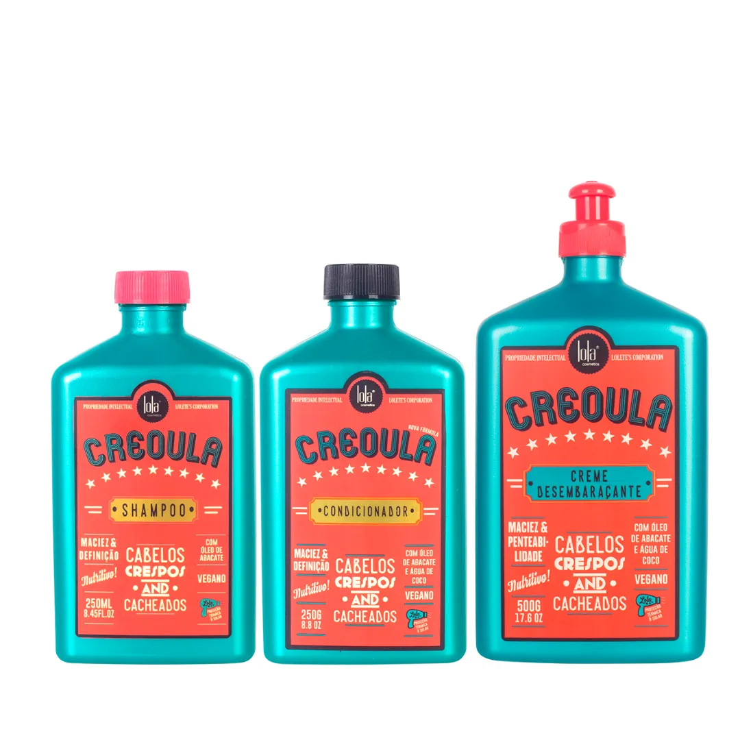 Lola Creoula Shampoo + Condicionador + Creme Desembaraçante