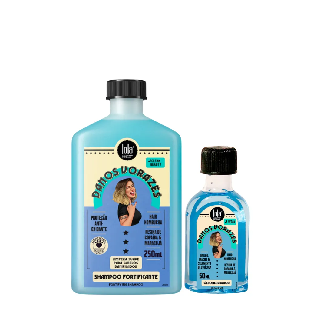 Lola Danos Vorazes Shampoo 250ml + Óleo Reparador 50ml