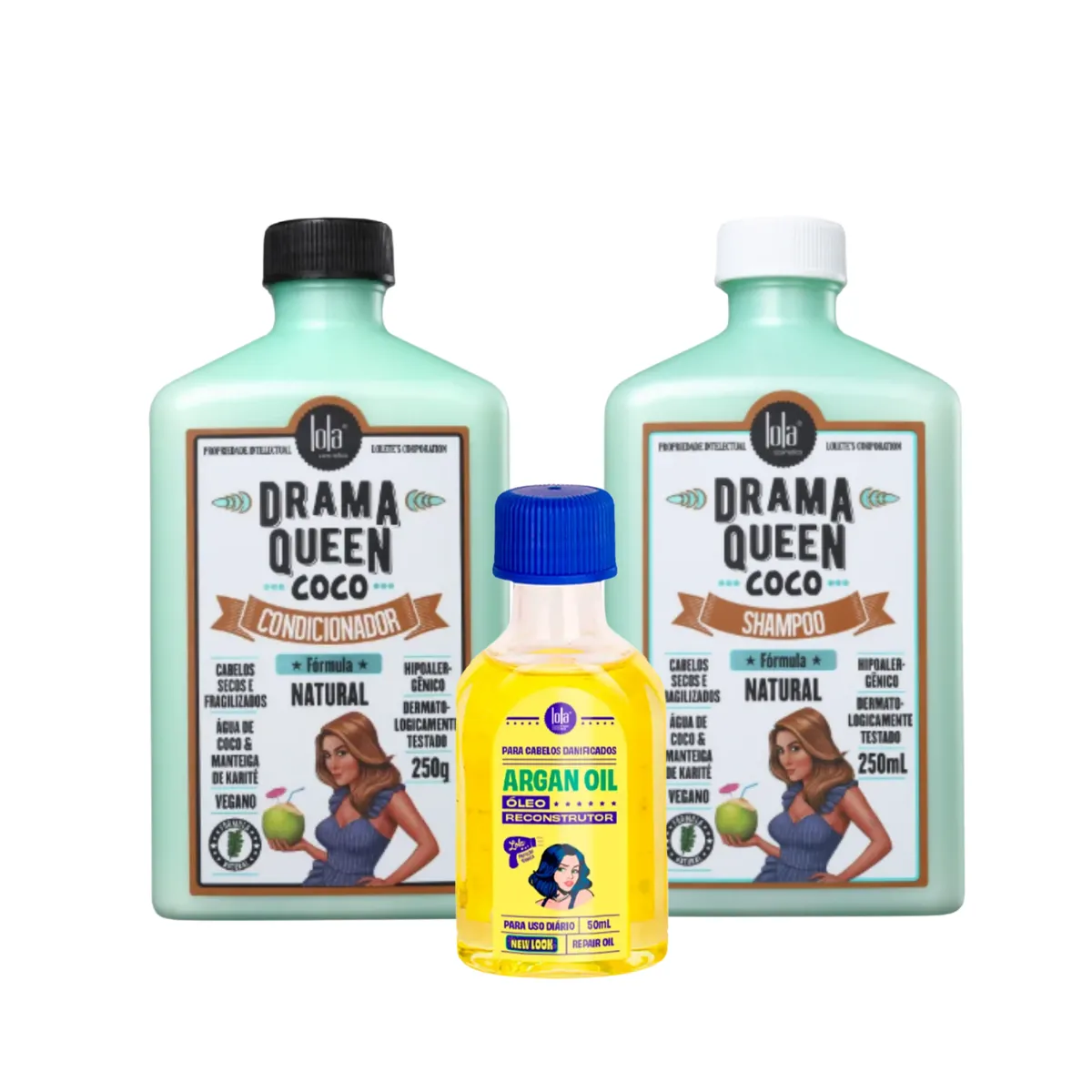 Lola Drama Queen Sh + Cond + Argan Oil | Compre na Linda