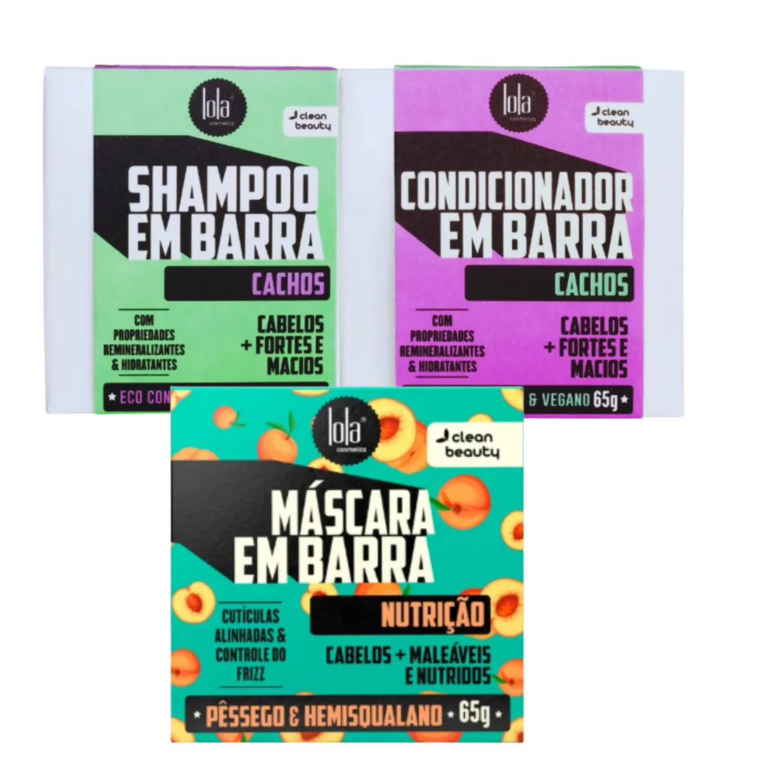Lola Em Barra Cachos Sh + Cond + Masc Nutrição | ByLinda