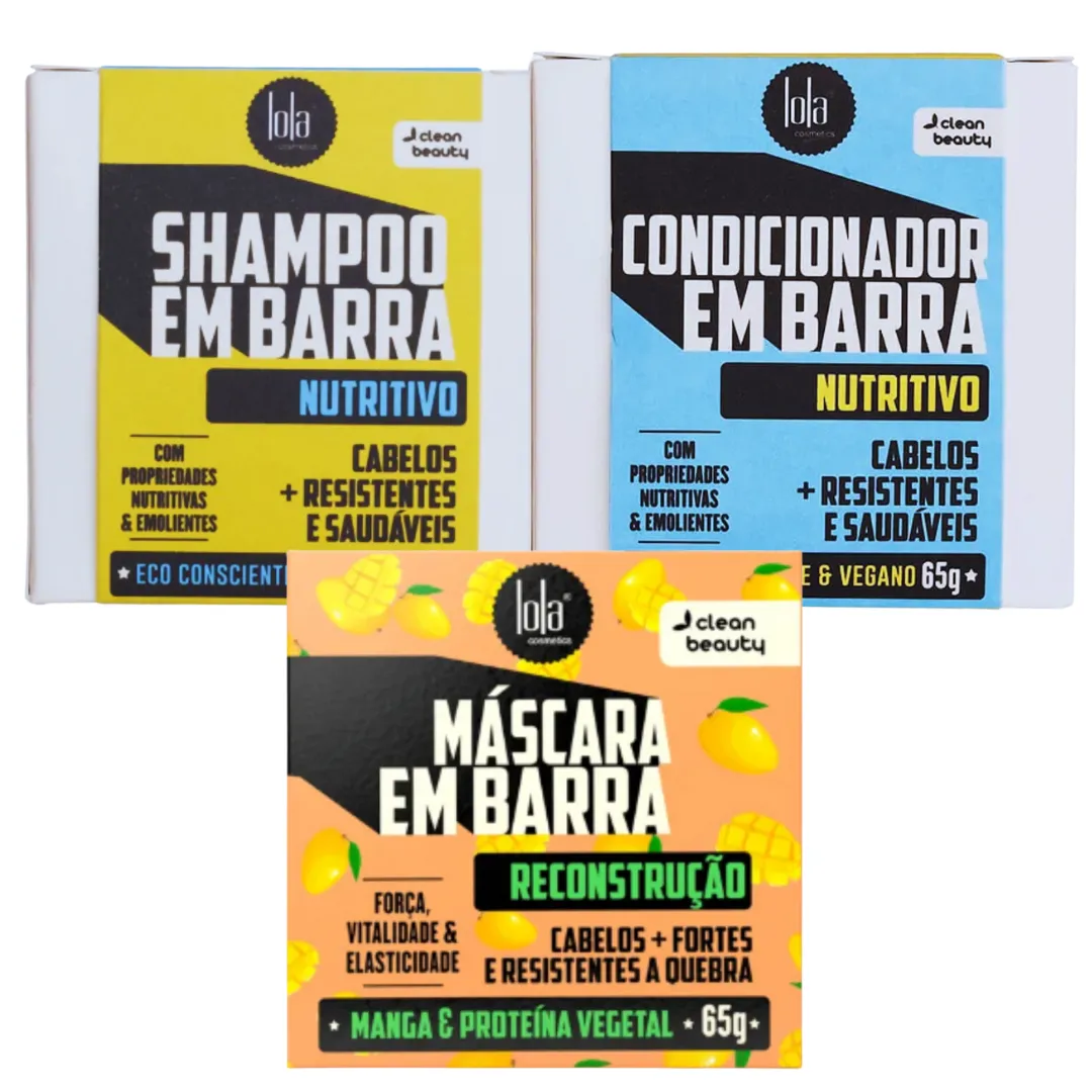 Lola Em Barra Nutritivo Sh + Cond + Masc Nutrição |ByLinda
