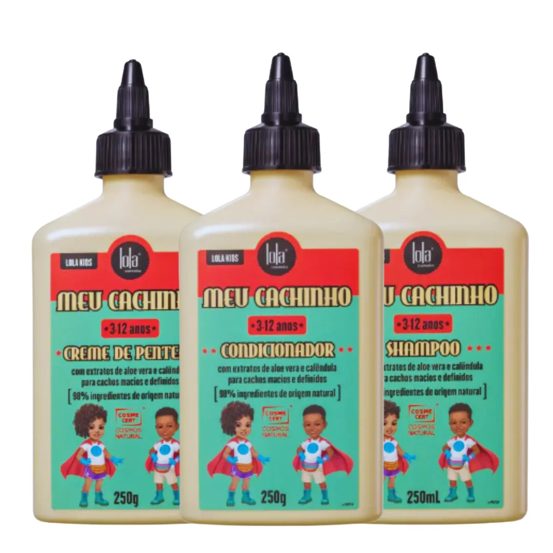 Lola Kids Meu Cachinho Sh + Cond + Cpp | Só na Linda