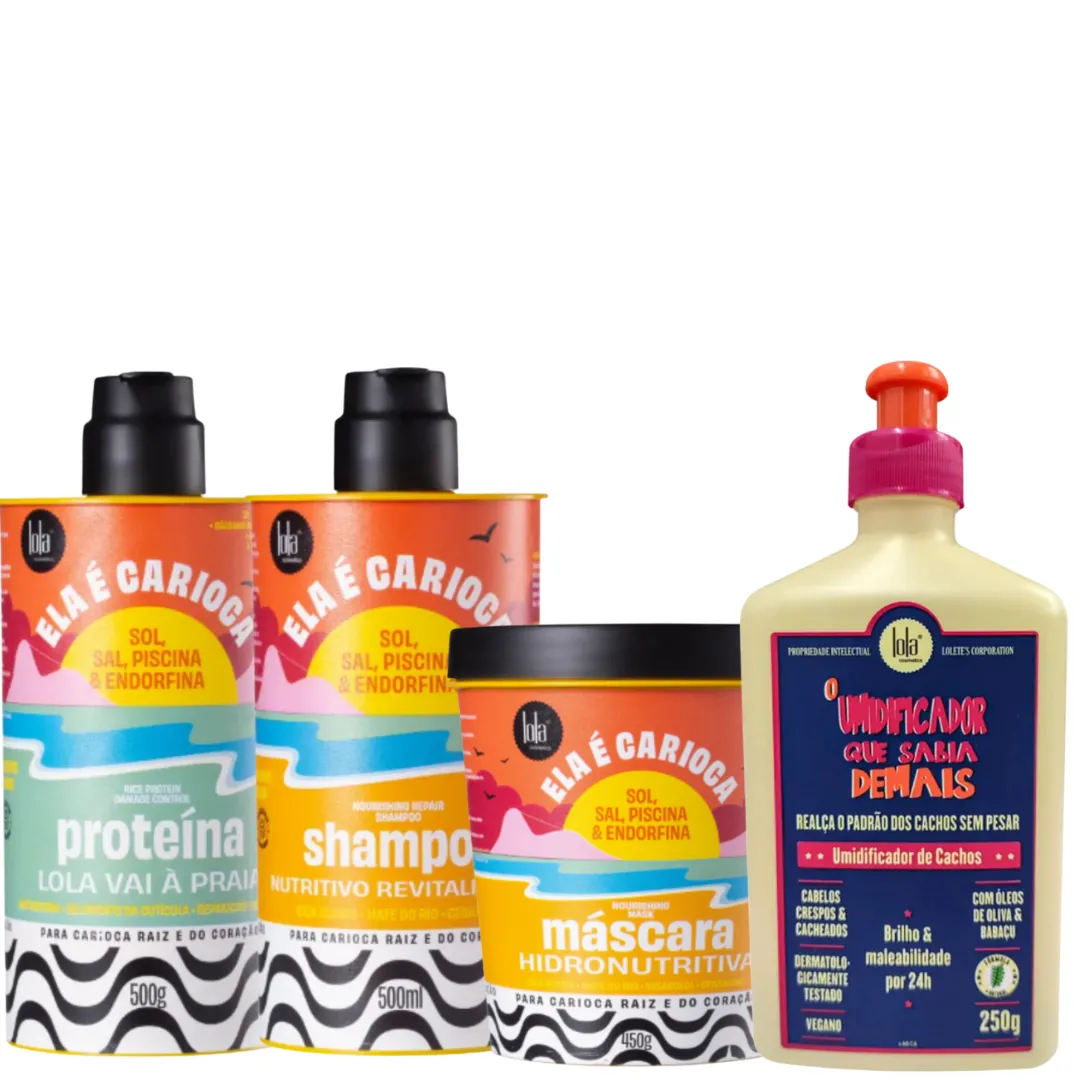 Lola Umidificador + Ela é Carioca Sh + Masc + Proteína