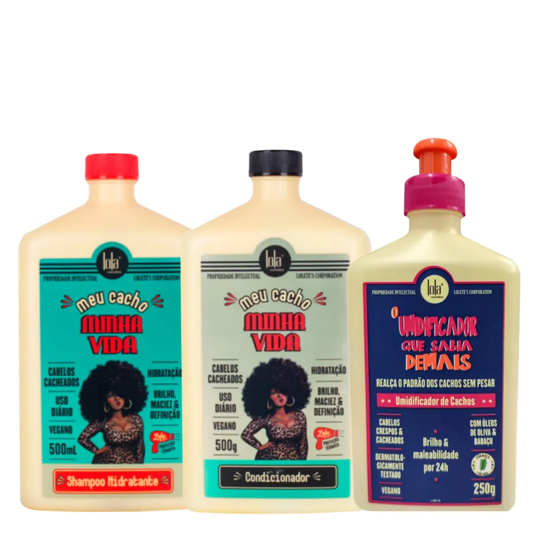 Lola Umidificador + Meu Cacho Minha Vida Sh + Cond