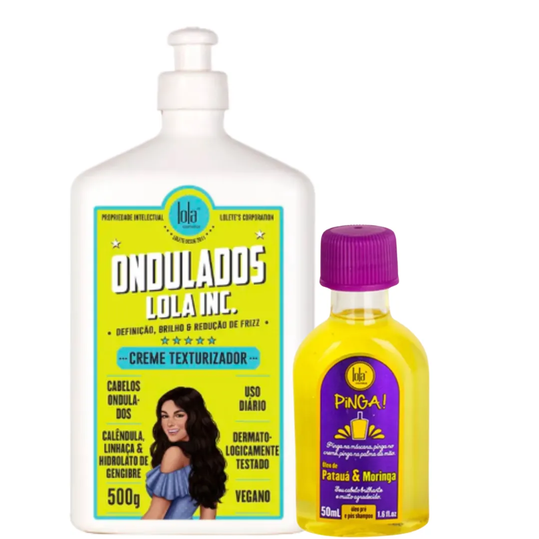 Lola Ondulados Creme Texturizador + Óleo Pataúa e Moringa