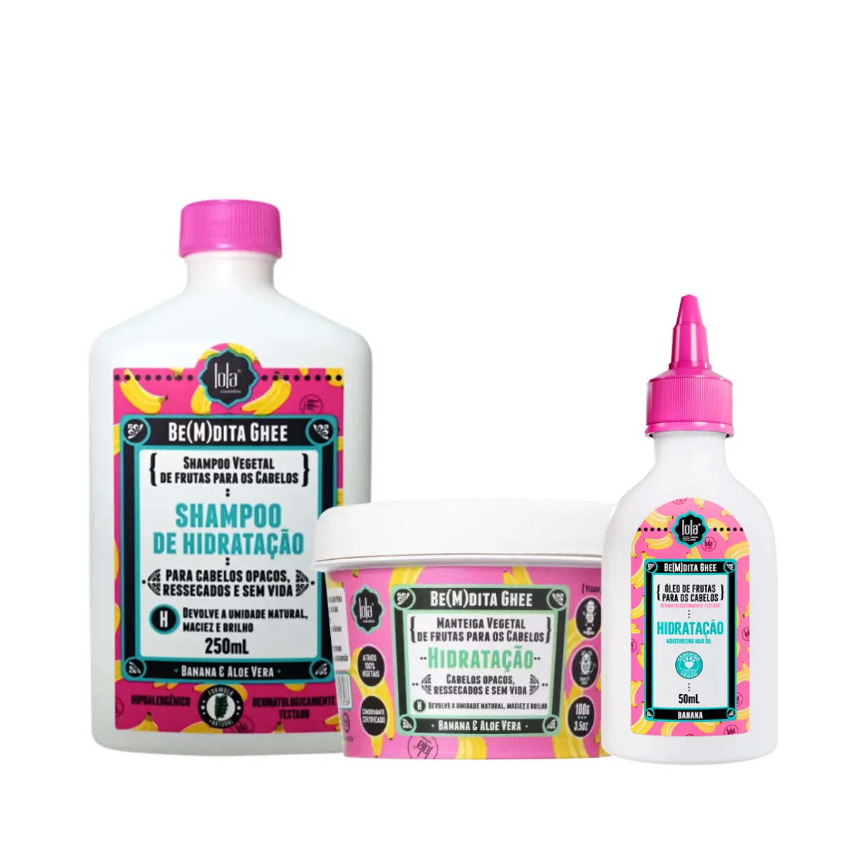 Lola Bemdita Ghee Hidratação Shampoo + Mascara + Óleo