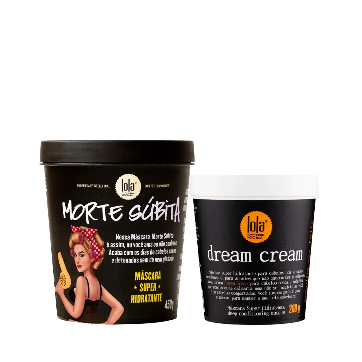 Kit Lola Morte Subita Masc 450ml + Dream Cream Mascara 200ml | By Linda