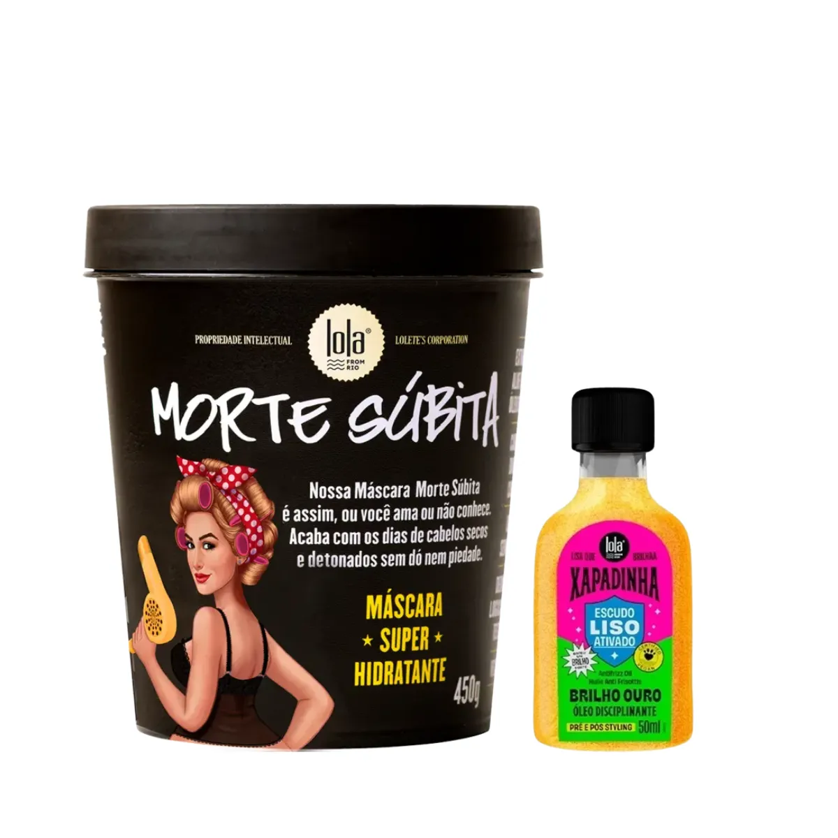 Kit Lola Morte Subita Masc 450ml + Xapadinha Óleo 50ml | By Linda