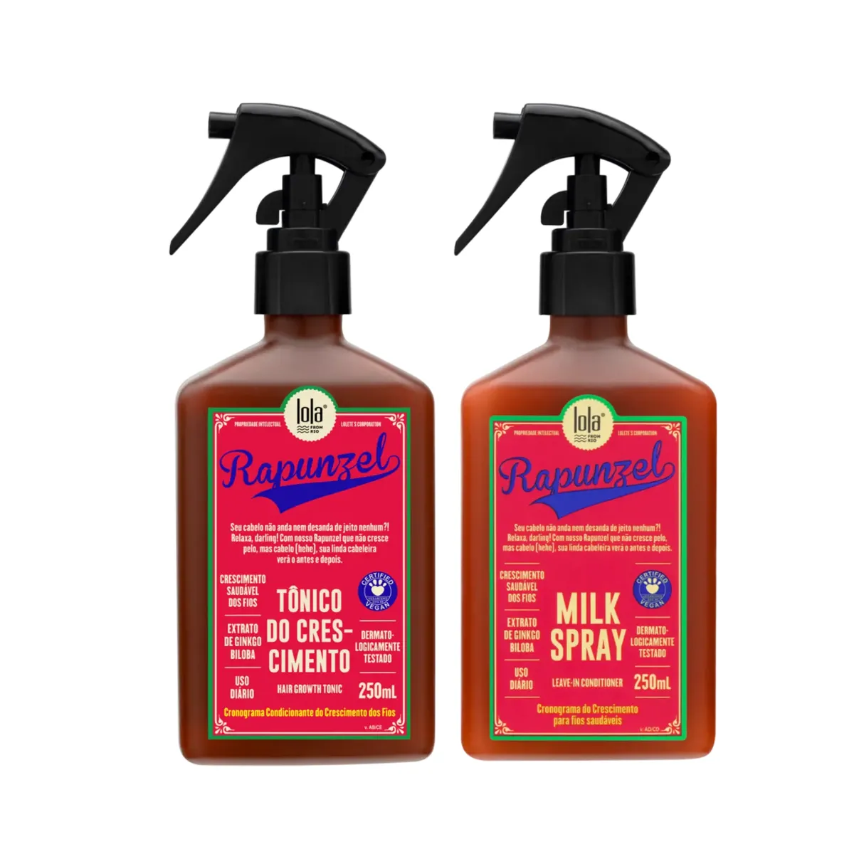 Lola Rapunzel Spray Milk 250ml + Tônico 250ml | By Linda