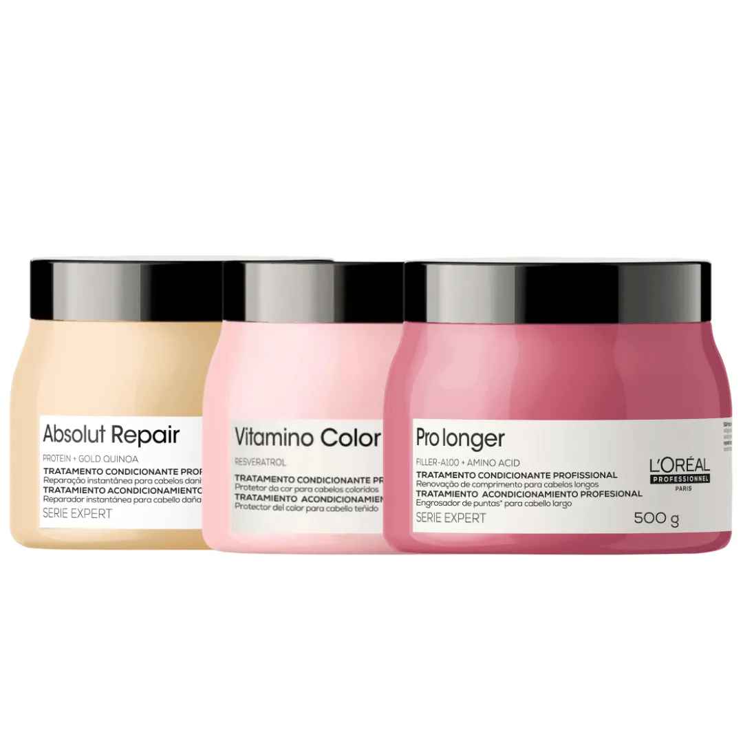 Kit Cronograma AbsRepair + ProLonger + Vitamino Color |ByLinda