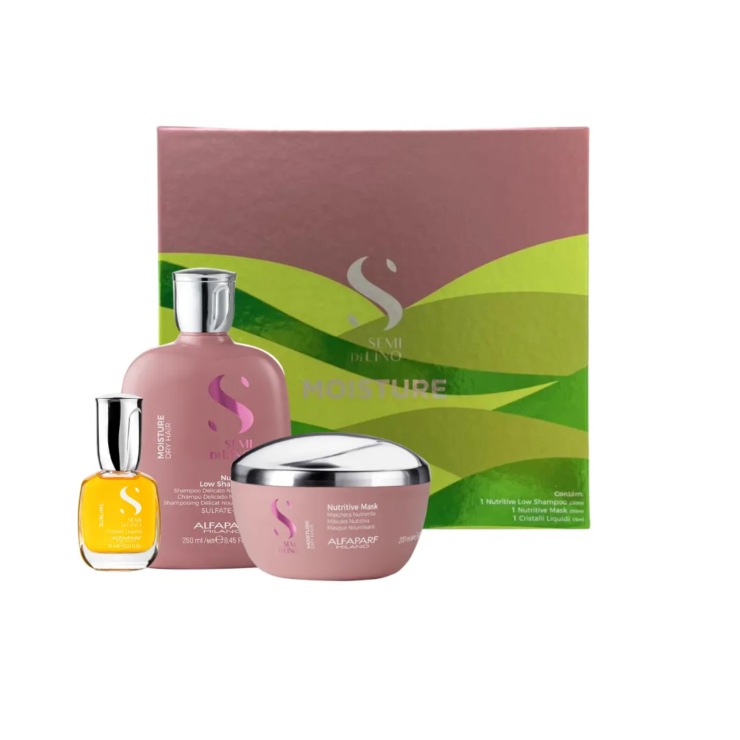 Kit Alfaparf Moisture Shamp + Masc + Óleo 15ml | Compre Agora