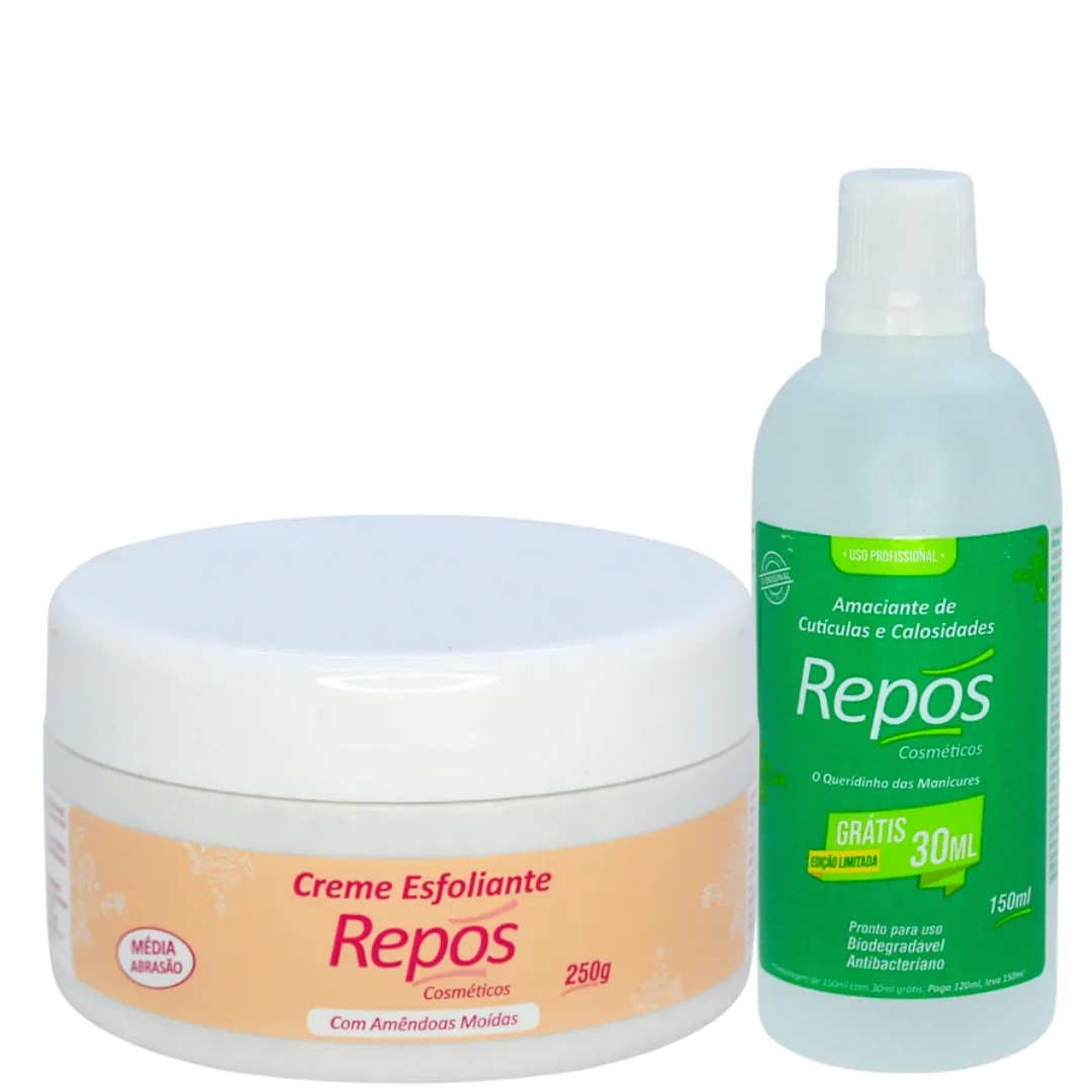 Kit Repos Amaciante 120ml + Esfoliante 250ml | ByLinda