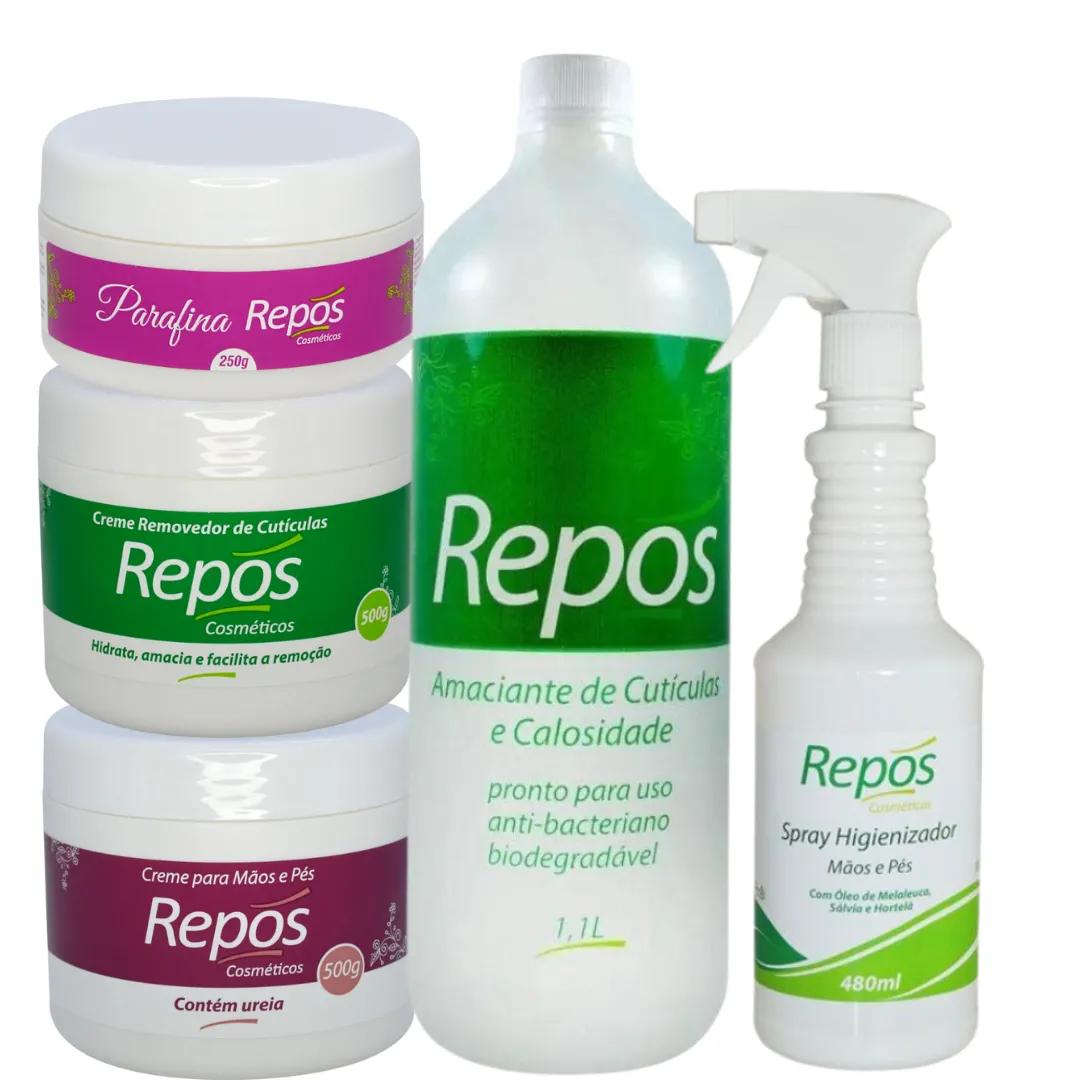 Repos Amaciante + Removedor + Cr Uréia + Parafina + Spray