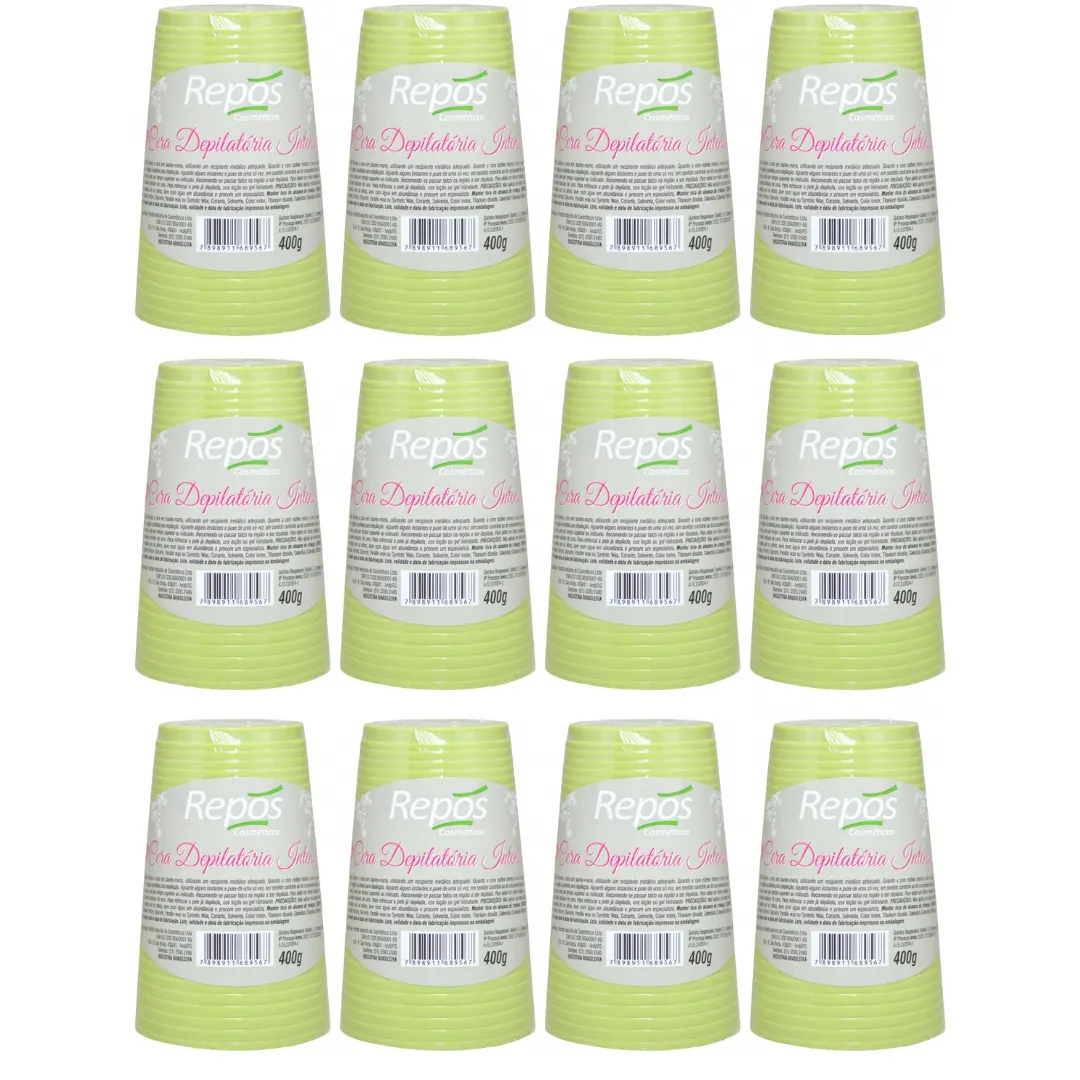 Kit Repos Cera Depilatória Intensive 400g - 12 Unidades