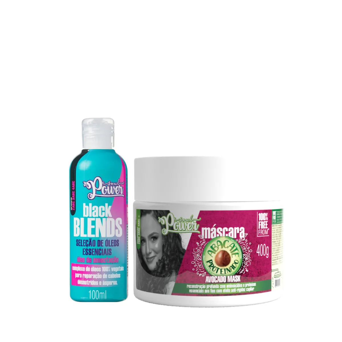 Soul Power Abacate Proteinado Mascara + Blends Óleo