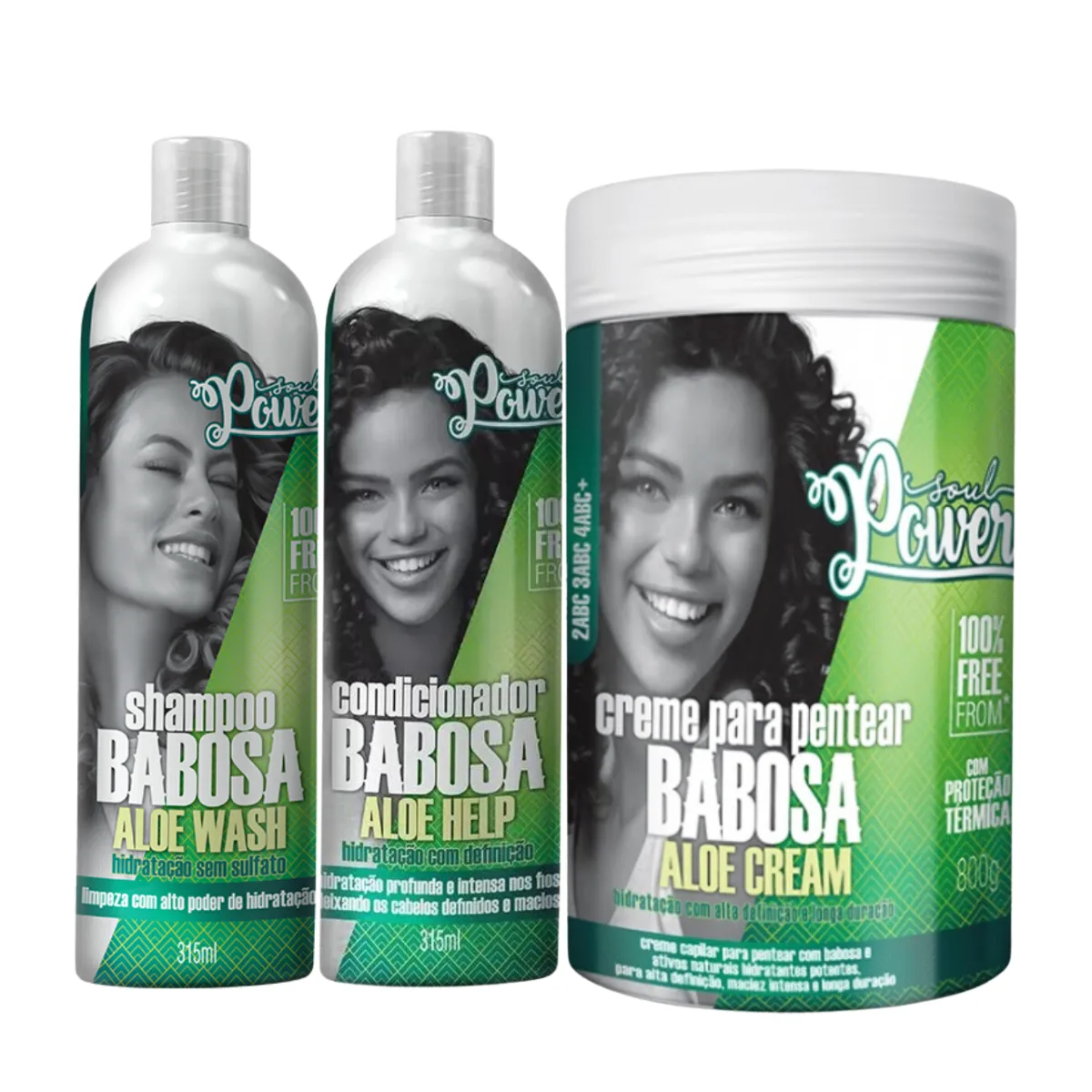 Soul Power Babosa Sh 315ml + Cond 315ml + Cpp 800ml