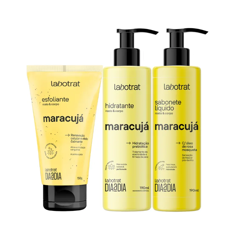 Kit Dia a Dia Maracujá Esfo 150ml + Sabo 200ml + Hidra 190ml