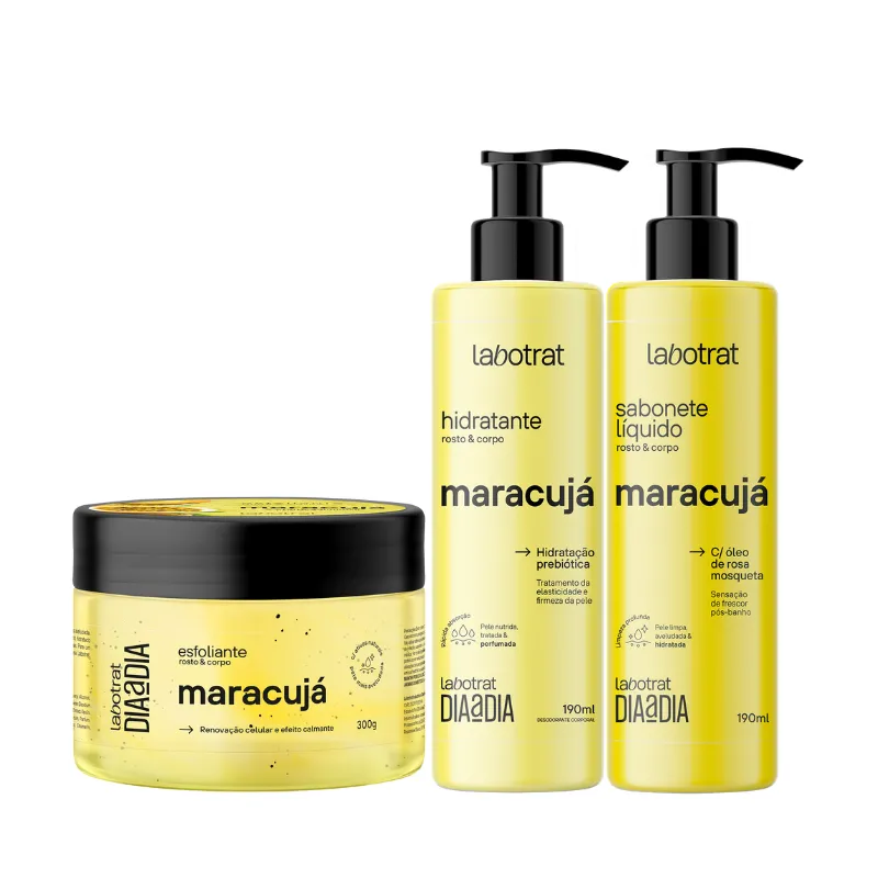 Kit Dia a Dia Maracujá Esfo 280ml + Sabo 200ml + Hidra 190ml