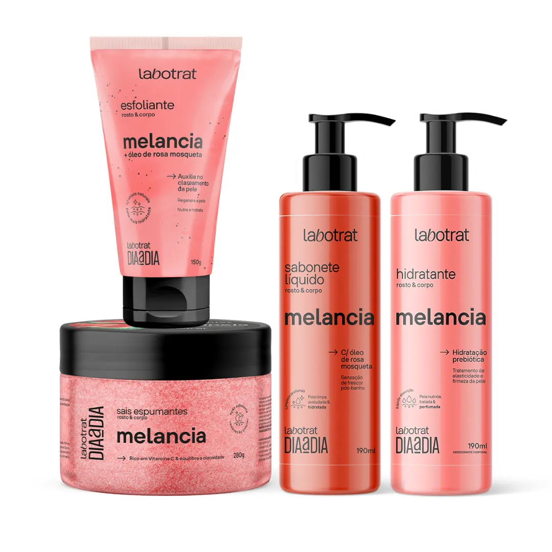 Kit Melancia Esfo 150ml + Sabo + Hidra + Sais |ByLinda