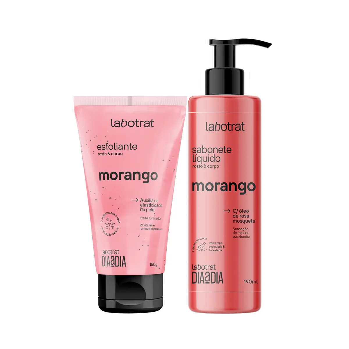 Kit Dia a Dia Morango Esfo 150ml + Sabo 200ml | ByLinda