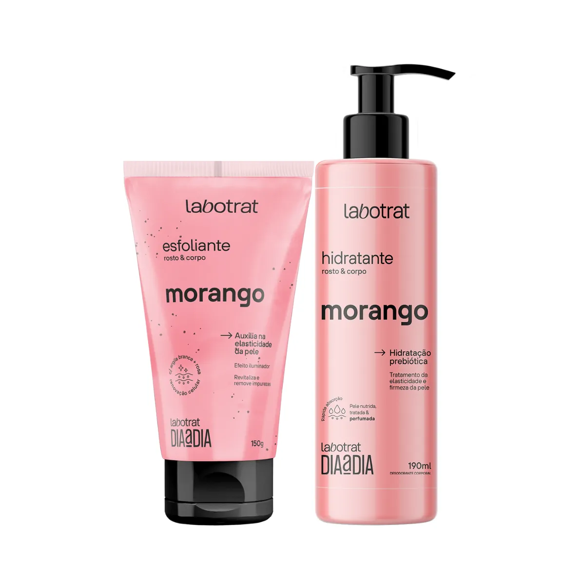Kit Dia a Dia Morango Esfo 150ml + Hidra 190ml | ByLinda