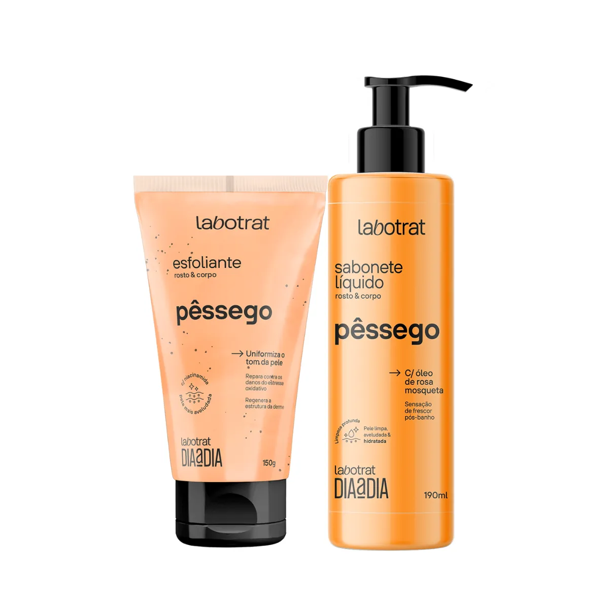 Kit Dia a Dia Pêssego Esfo 150ml + Sabo 200ml |ByLinda