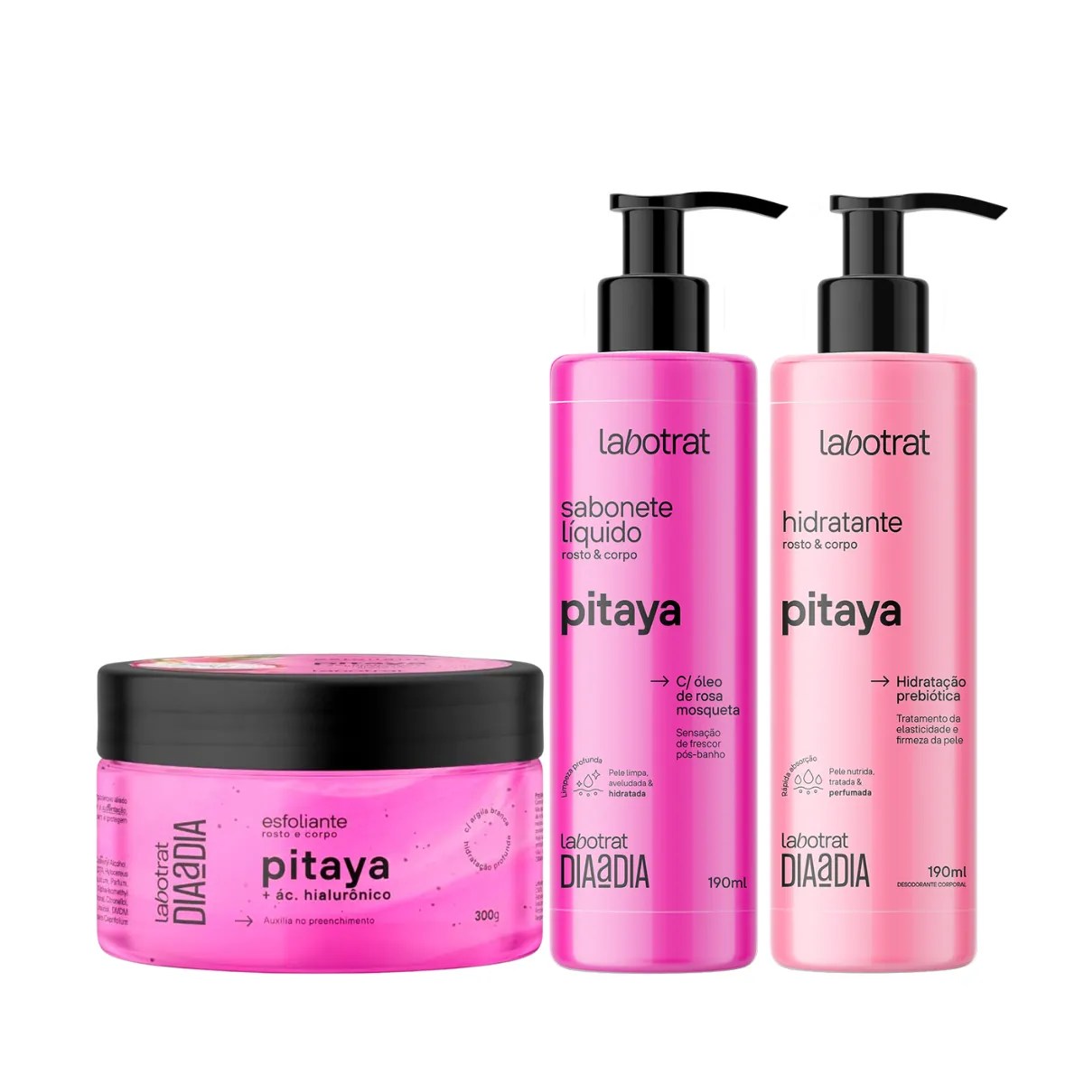 Kit Dia a Dia Pitaya Esfo 280ml + Sabo 200ml + Hidra 190ml