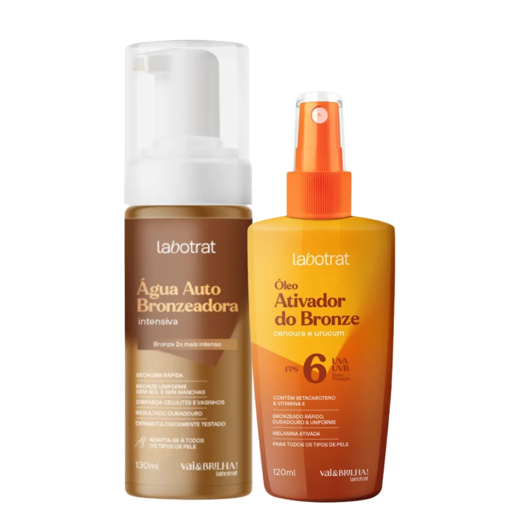 Labotrat Vai & Brilha Água Auto Intensiva + Óleo Bronze FPS6
