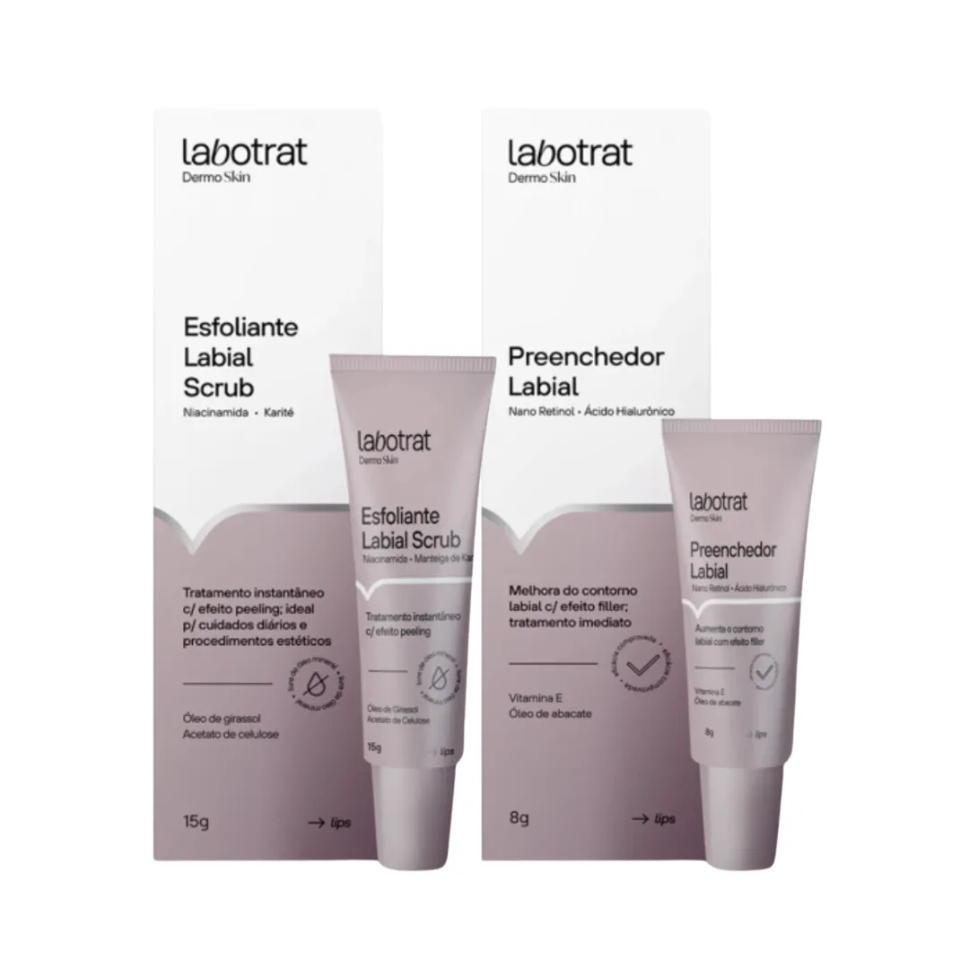 Labotrat Dermo Esfoliante Scrub Labial + Preenchedor Labial