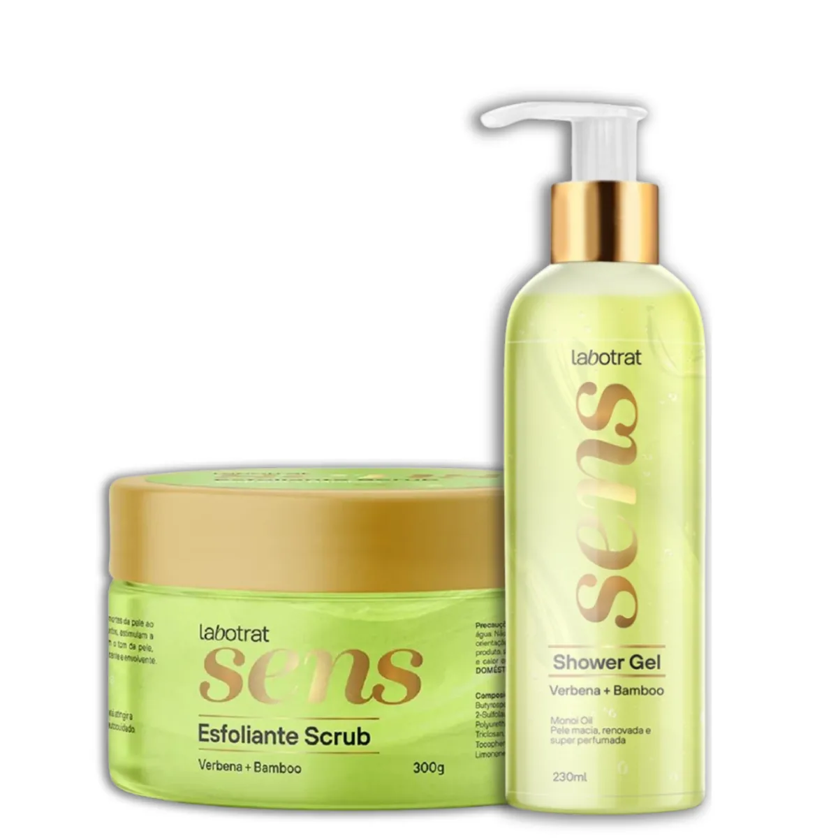 Labotrat Sens Verbena e Bamboo Esfo Scrub + Shower Gel
