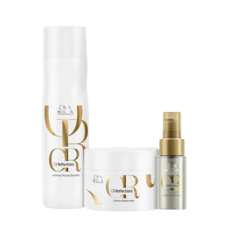 Kit Oil Reflections Sh 250ml + Masc 150ml + Óleo Light 30ml