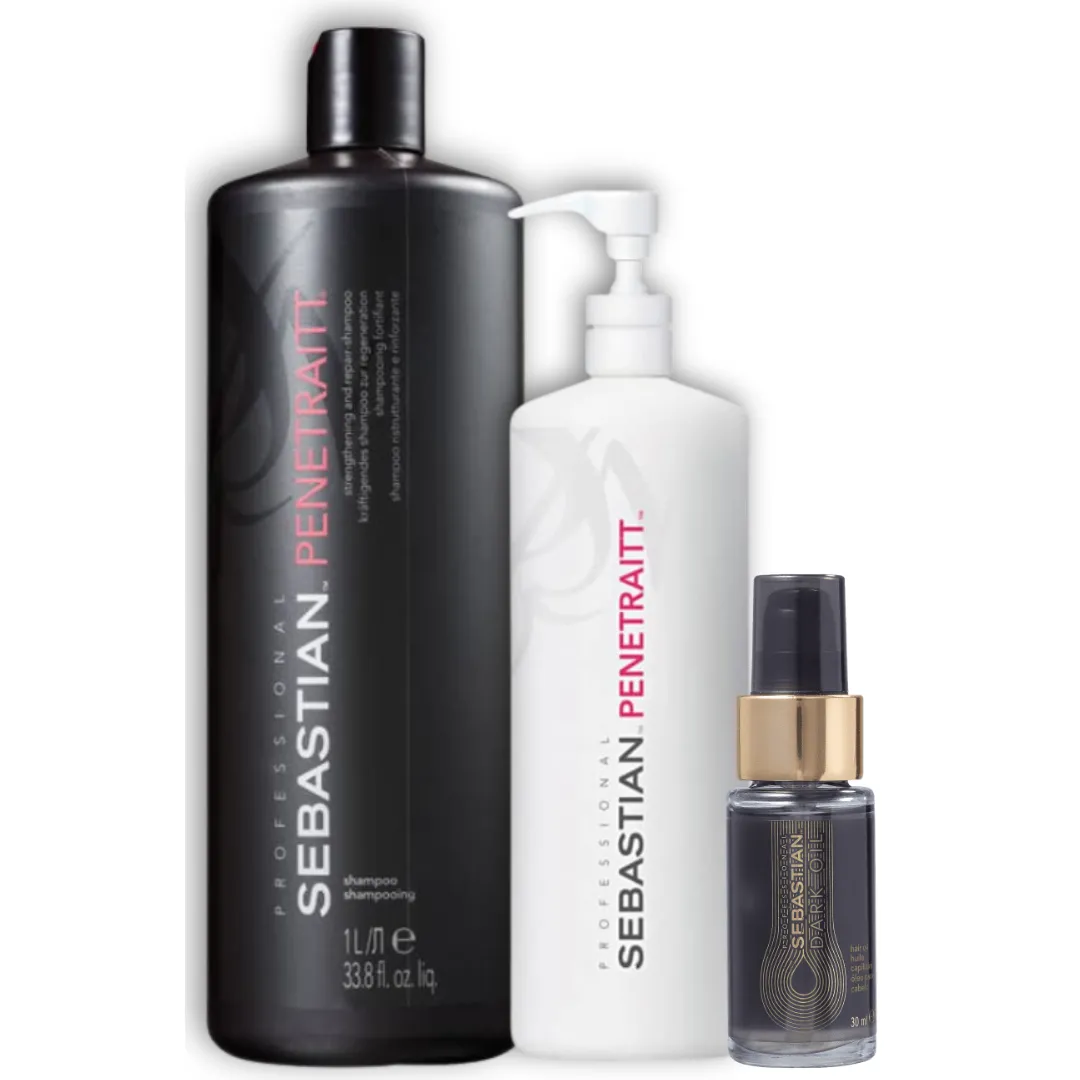 Sebastian Penetraitt Sh 1000ml + Masc 500ml + Dark Oleo 30ml