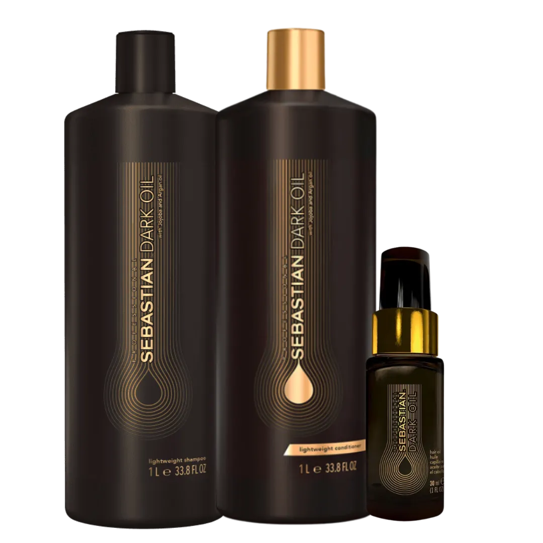 Sebastian Dark Oil Sh 1000ml + Cond 1000ml + Dark Oleo 30ml